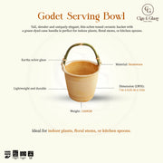 Godet Serving Bowl - Large, Beige